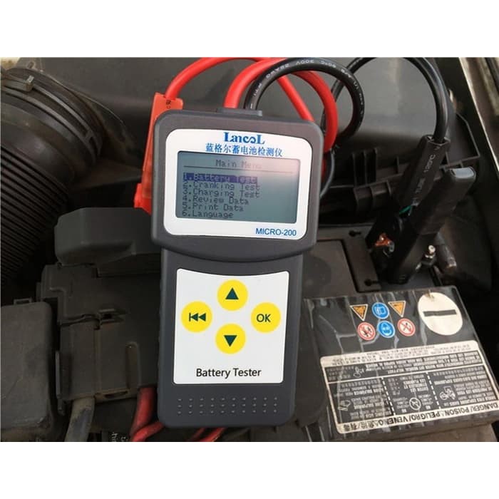 Battery Tester Analyzer Digital Alat Tes dan Cek Aki Lancol Micro-200 30-200AH