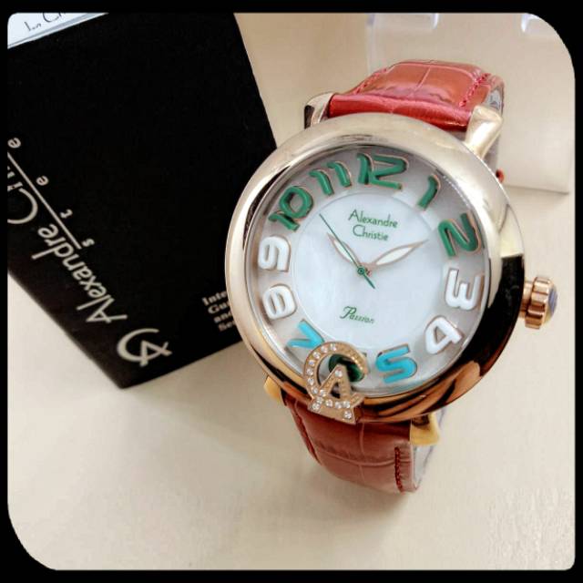 Jam Tangan Wanita Alexander Christie AC2391 Merah Rose