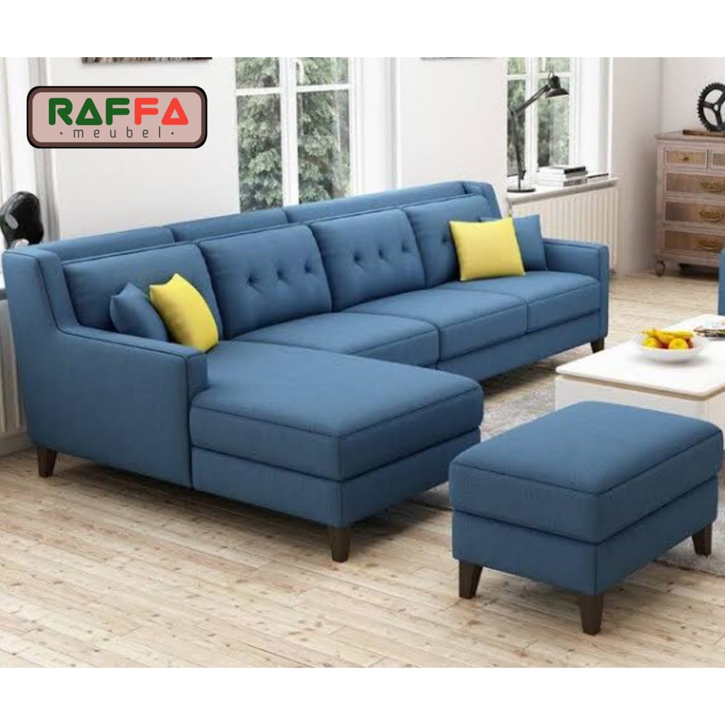 R05 RAFFA MEUBEL - Sofa Retro Scandinavian Gaya Jepang-Scandi, Bisa Request Warna, COD Jabodetabek