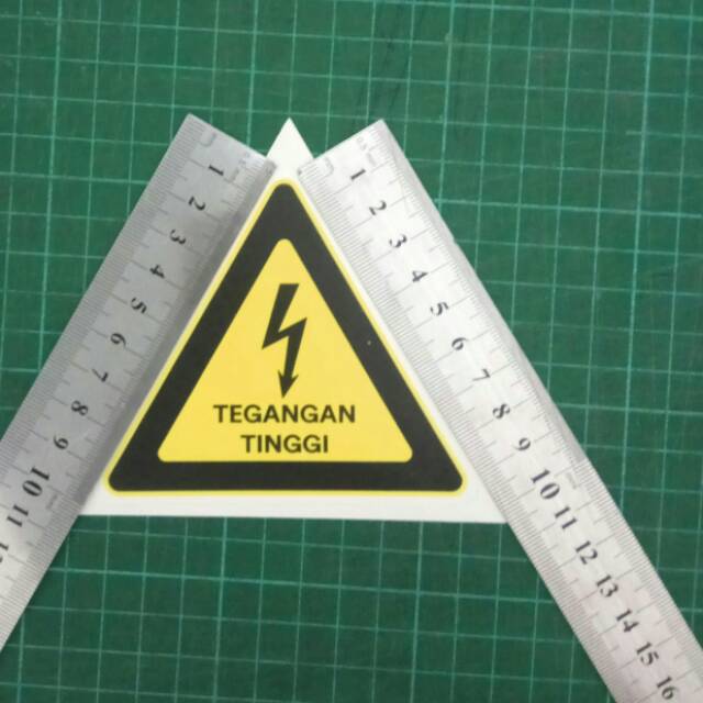 

Stiker tanda TEGANGAN TINGGI