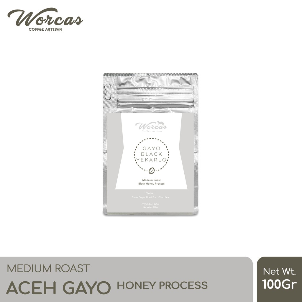 

WORCAS Kopi Arabika Aceh Gayo Honey Process 100 Gram - Medium Roast