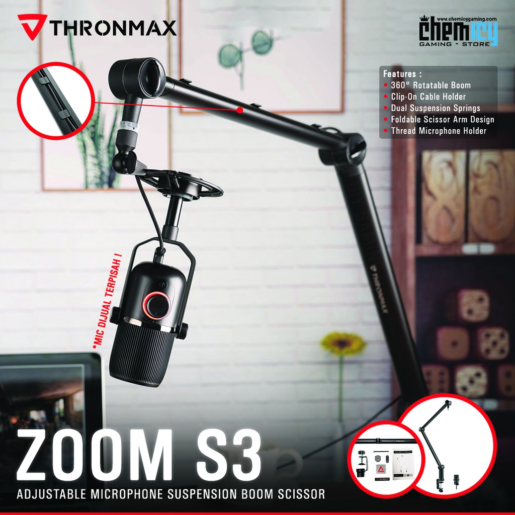 Thronmax Zoom S3 Microphone Boom Arm Stand