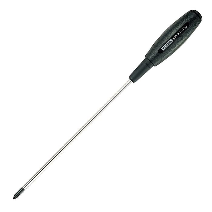 Obeng Vessel 610 Ph 1x150 mm - Cushion Grip Screwdriver - Thin Shank