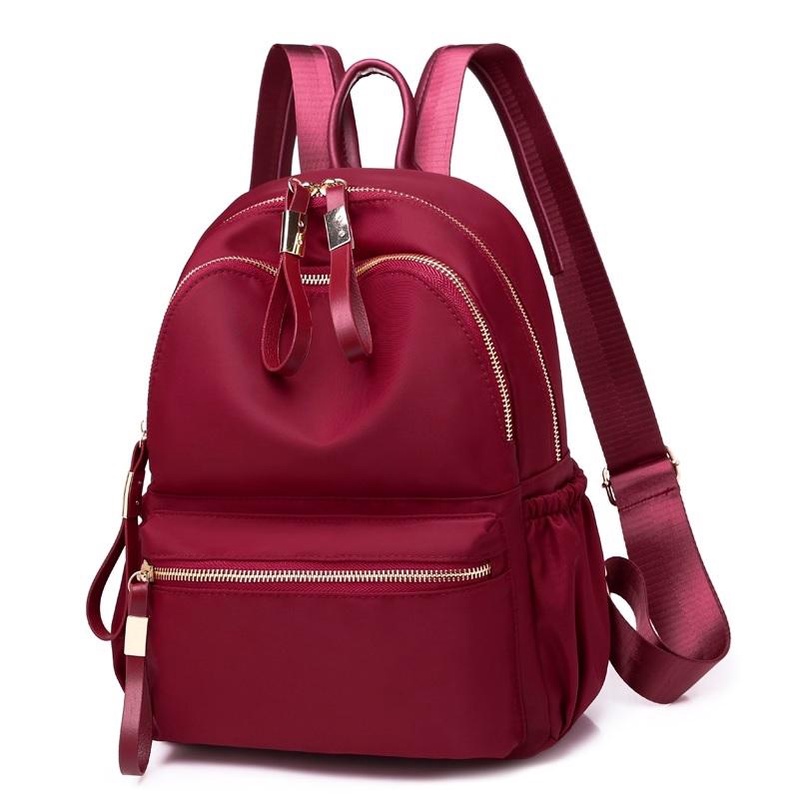 201043 Tas Punggung Ransel Wanita Import Backpack Cewek Nilon Impor (1 KG MUAT 2) LT1335 JTF813479 GT1331 BQ3280 CR7500-Red