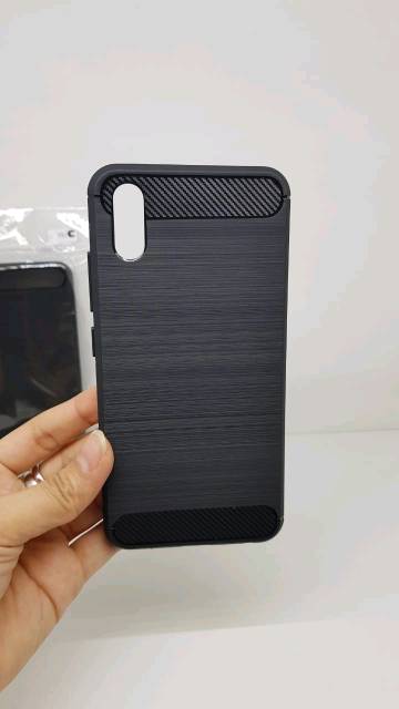 Premium Case vivo y91c fiber carbon