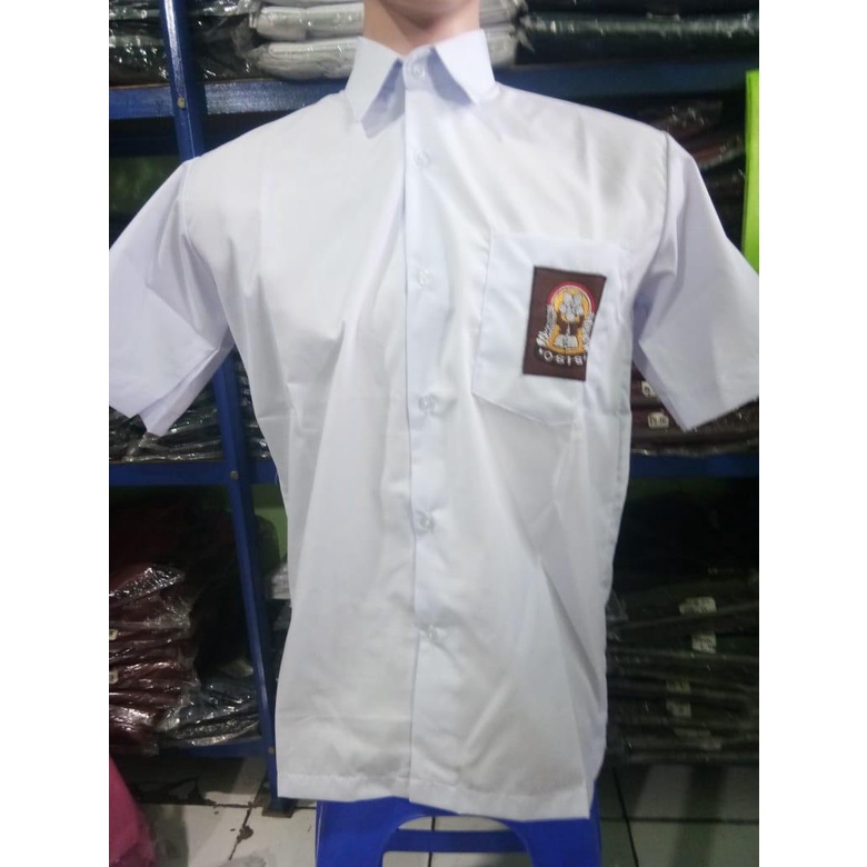 Seragam SMA atasan putih tangan pendek - Seragam Sekolah - Baju Seragam