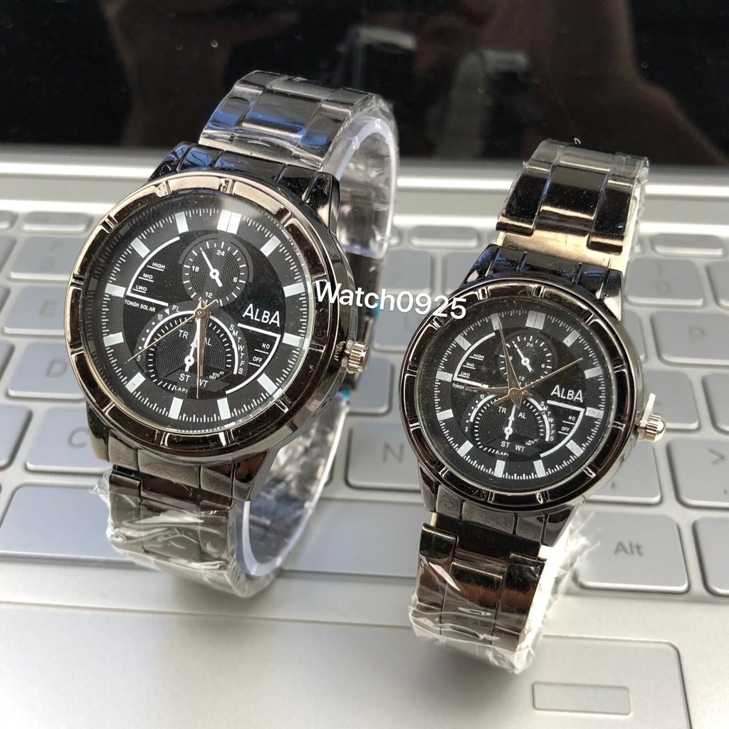 Jam Tangan Couple Kuarsa sabuk baja menonton pria dan wanita menonton murah watch Fashion