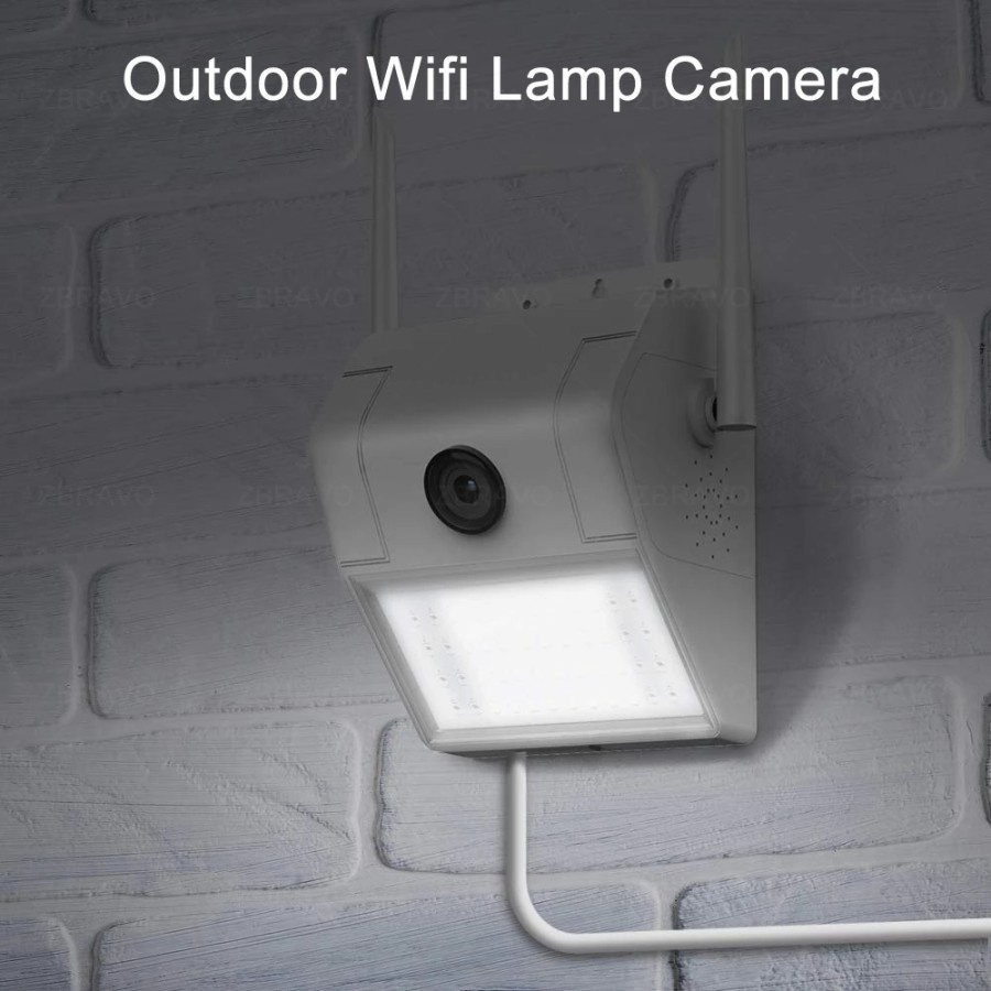 IP CAM CCTV OUTDOOR V380 WIFI WIRELESS FULL HD 1080P LAMPU DINDING