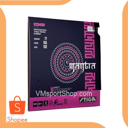 Stiga Mantra M - Karet Rubber Bet Bat Pingpong Tenis Meja 18thM perka