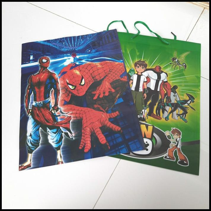 

Tas Plastik Fancy Ben 10 Spiderman 26X34Cm 1 Buah