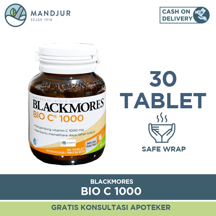 Blackmores Bio C 1000mg Isi 30 Tablet Shopee Indonesia