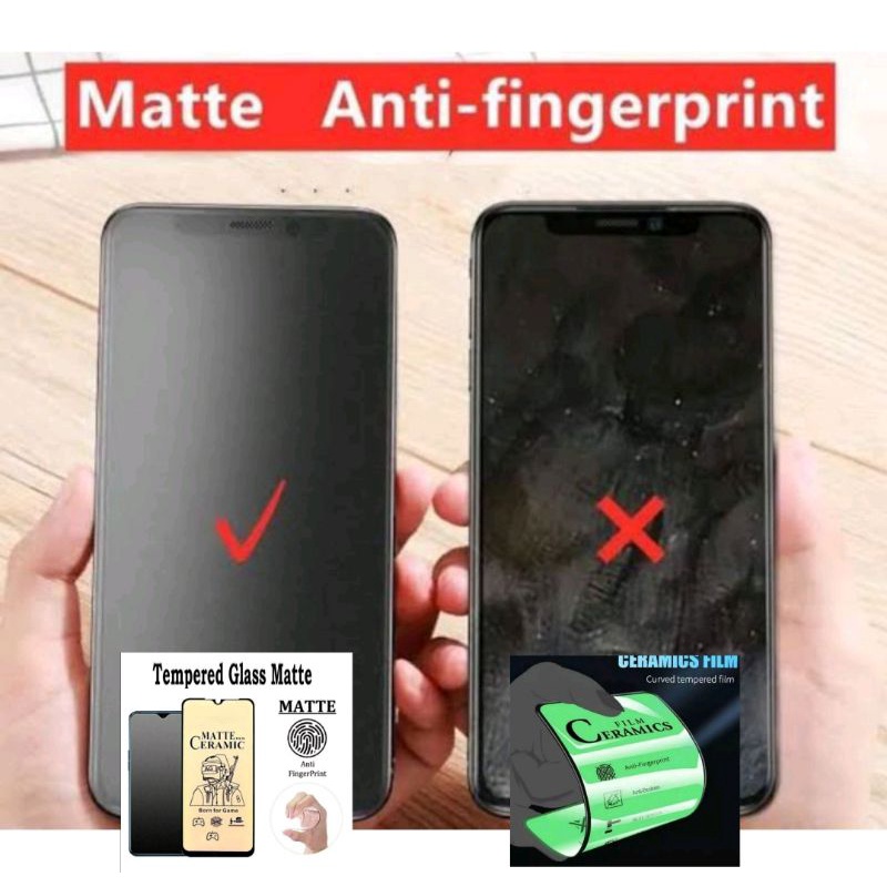 INFINIX HOT 8 9 10 11 / INFINIX HOT 11S NFC TEMPERED GLASS MATE CERAMICS FLIM ANTI PECAH ANTI MINYAK (BY TA)