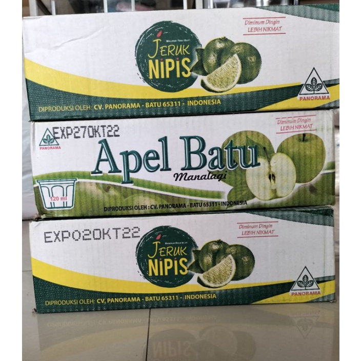 Minuman Sari Apel Batu Malang dan Jeruk Nipis