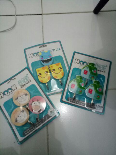 Gantungan Lucu Kapstok Tempel Serbaguna