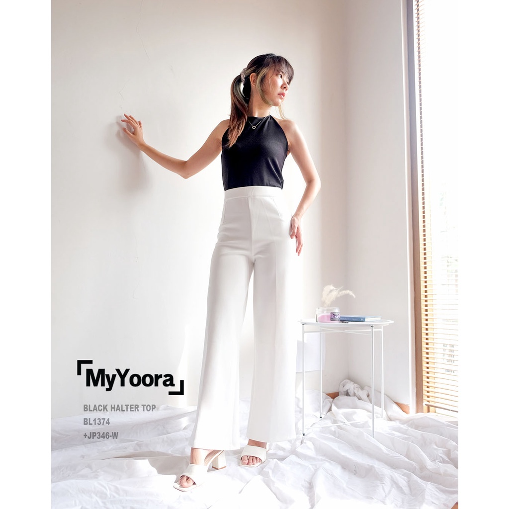 MyYoora Long Culottes Celana Kulot JP366/JP346-Highwaist-WHITE