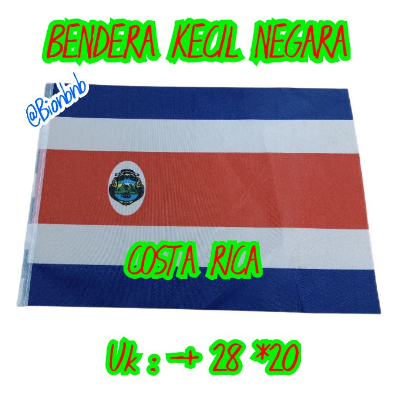 BENDERA NEGARA COSTA RICA BENDERA KECIL BENDERA NEGARA