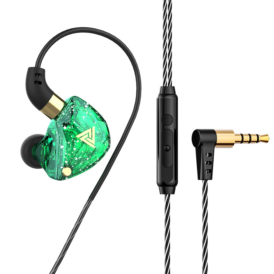 Qkz Sk8 Headset Earphone Kabel Jack 3.5mm Dengan Mic Untuk Olahraga