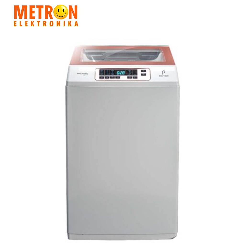 POLYTRON PAW 1028 W - WHITE - MESIN CUCI FULL AUTO 10 KG / PAW1028W