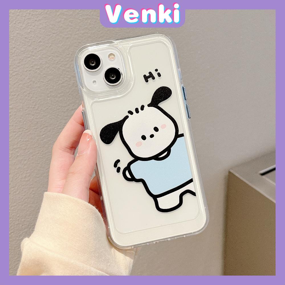 iPhone Case Silicone Soft Case Clear Case Thickened Shockproof Protection Camera Metal Button Cartoon Cute Compatible For iPhone 11 Pro Max 13 Pro Max 12 Pro Max 7Plus xr XS Max