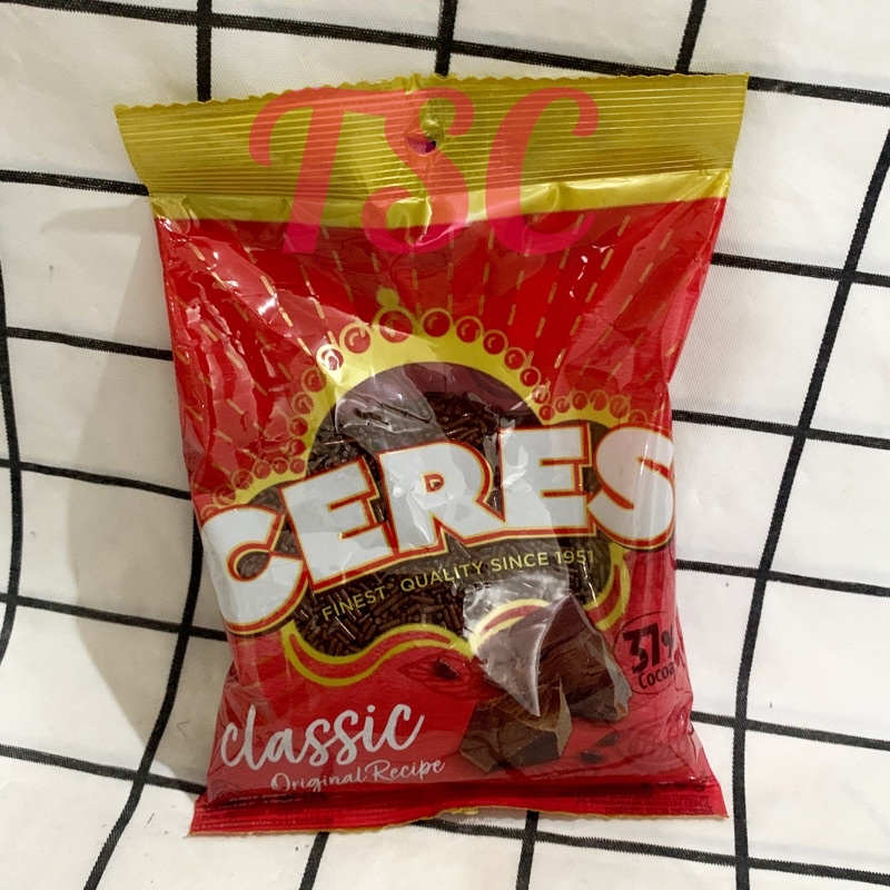 

Ceres Classic Chocolate 225gr / Ceres / Classic / Cokelat / chocolate / choco / sprinkle / original / cocoa