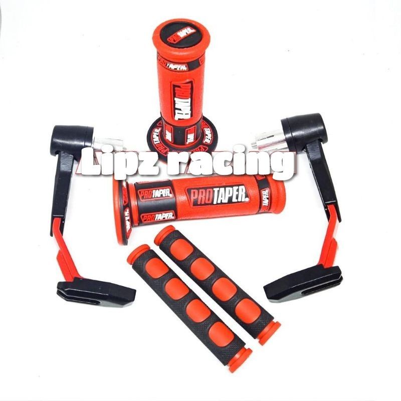 PAKET ACC STANG proguard robot + handgrip Protaper Warna + karet handle 3in1 universal motor