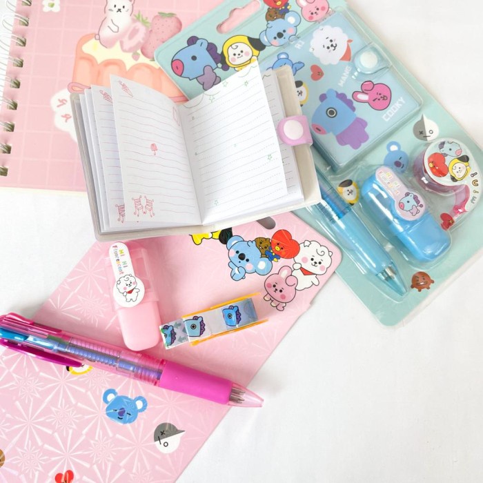 

Mantap Set Alat Tulis Mini Bt2 1 Kpop Isi 4 Buku Kecil Pulpen Highlighter Min Hemat