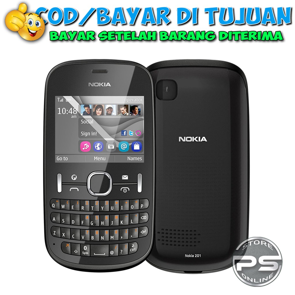 HP Nokia 201 ASHA Qwerty - HP Jadul - HP dengan fitur lengkap