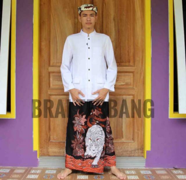 Sarung Celana Batik Motif Macan Putih/Celana Sarung Dewasa/Sarung celana solo sragen-2