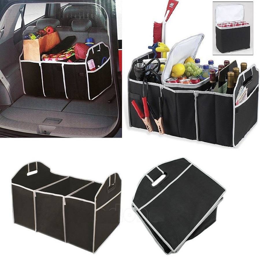 Car Boot Organizer Carrier Box 3 In 1 Organizer Bag Penyimpanan Mobil Dengan Kantong Bisa Dilipat