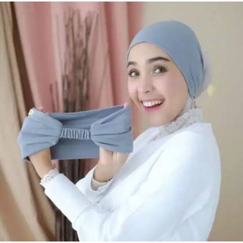 TAFBABY Ciput Kaos Inner Bandana Bando Dalaman Hijab Jilbab