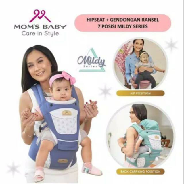 Mom's Baby Gendongan Hipseat Mildy Series MBG 2019 /  HIPSEAT 7 FUNGSI MILDY SERIES MBG 2019