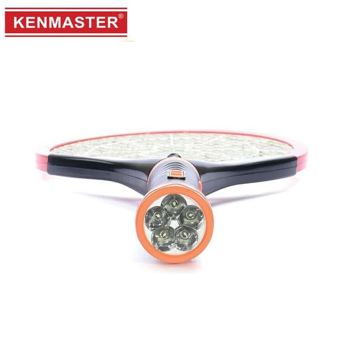 Kenmaster Mosqutto Killer Senter UV - KM-089 Raket Nyamuk Rechargeable