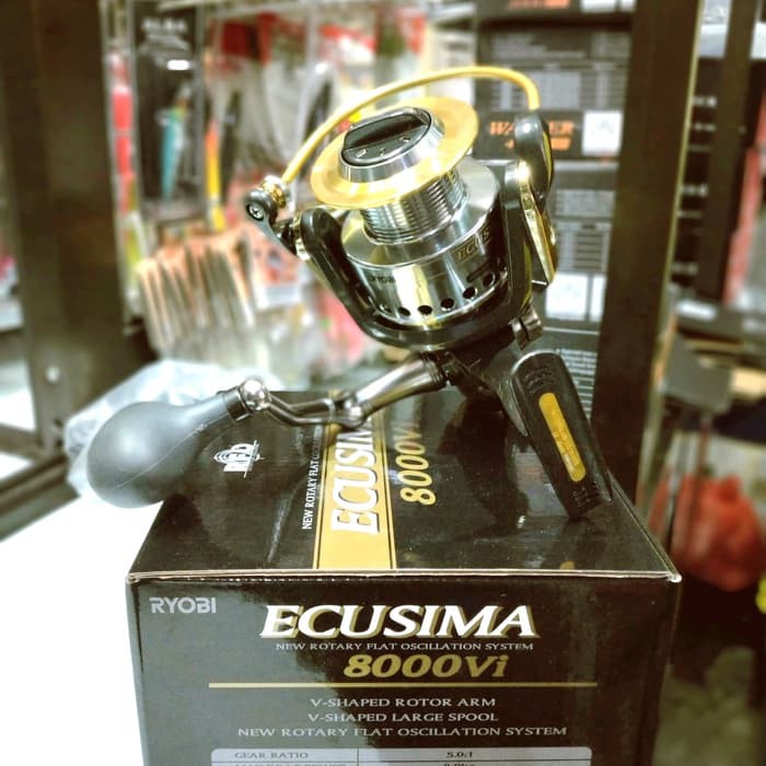 Reel Ryobi Ecusima 8000 Vi body full metal  Reel Laut