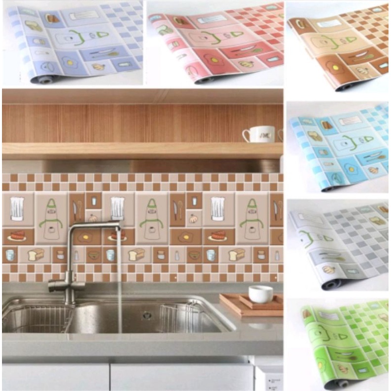 wallpaper dinding dapur dan kamar mandi wallpaper anti air dan minyak