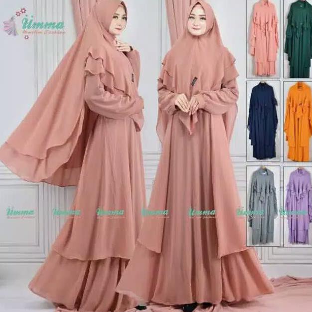 Baju Muslim Wanita Gamis Syari Pesta Maxi Dres Ori umma Tazki Terbaru