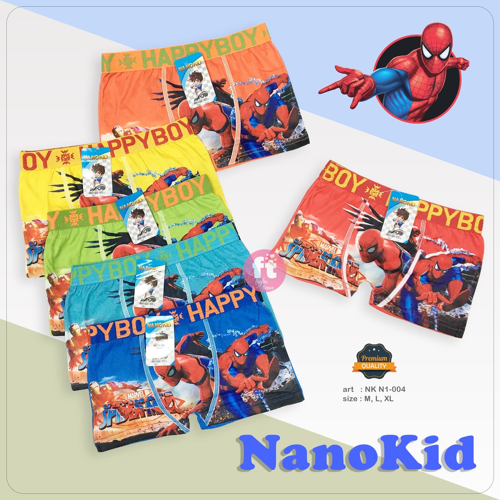 NANOKID | Celana Dalam Anak Segiempat / Boxer Anak Cowok / art NK N1