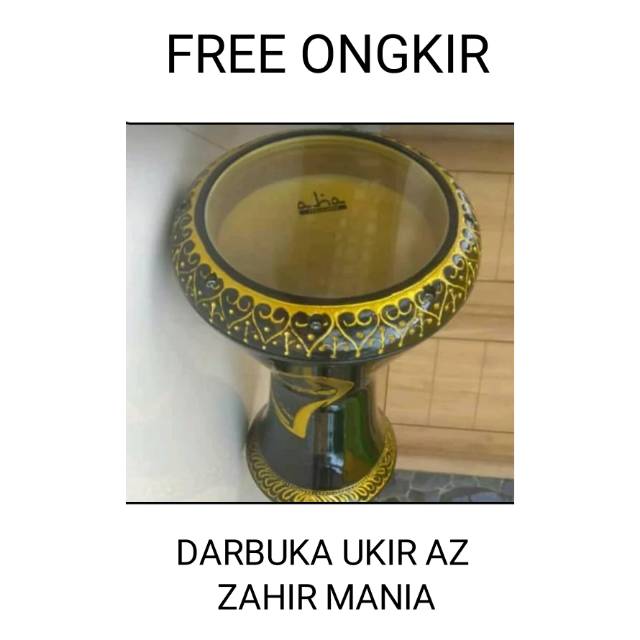 DARBUKA UKIR AZ ZAHIR FREE ONGKIR