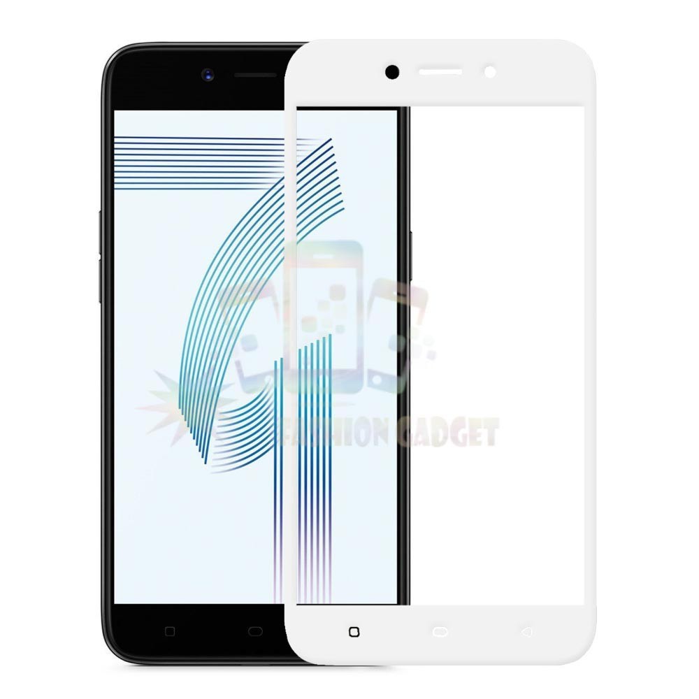 Tempered Glass Oppo A71 Full Colour Bagian Depan / Anti Gores Kaca Screen Protector Pelindung Layar