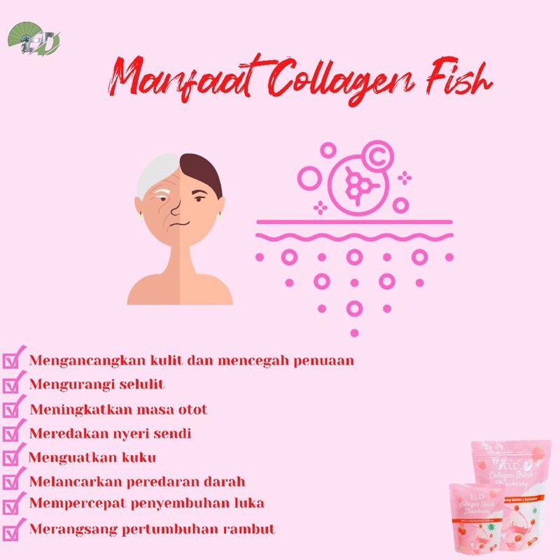 ELD COLLAGEN DRINK PEMUTIH &amp; PELANGSING TUBUH BPOM