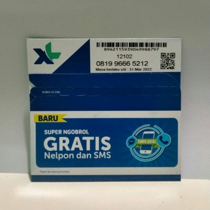 Jual KARTU PERDANA XL 0K SUDAH REGISTRASI SIAP PAKAI Shopee Indonesia