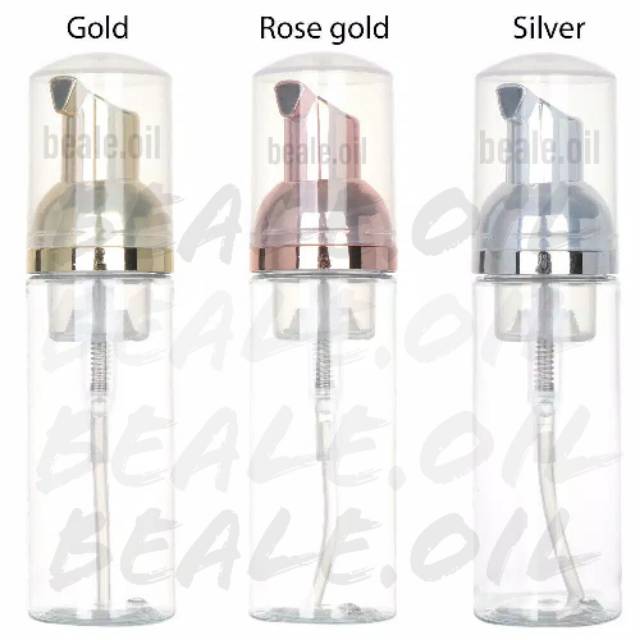 Botol Foam Maker 60ml Gold / Rosegold / Silver pembuat busa botol busa botol foam foamer pump