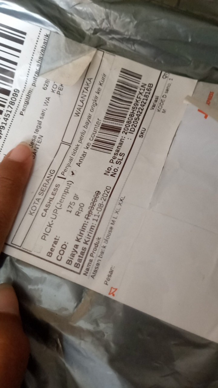 Batik Dolby Dolbi Dobby Doby Tenun Sutra Tulis Katun Atbm Baron Atasan Batik Wanita Sogan Srg308