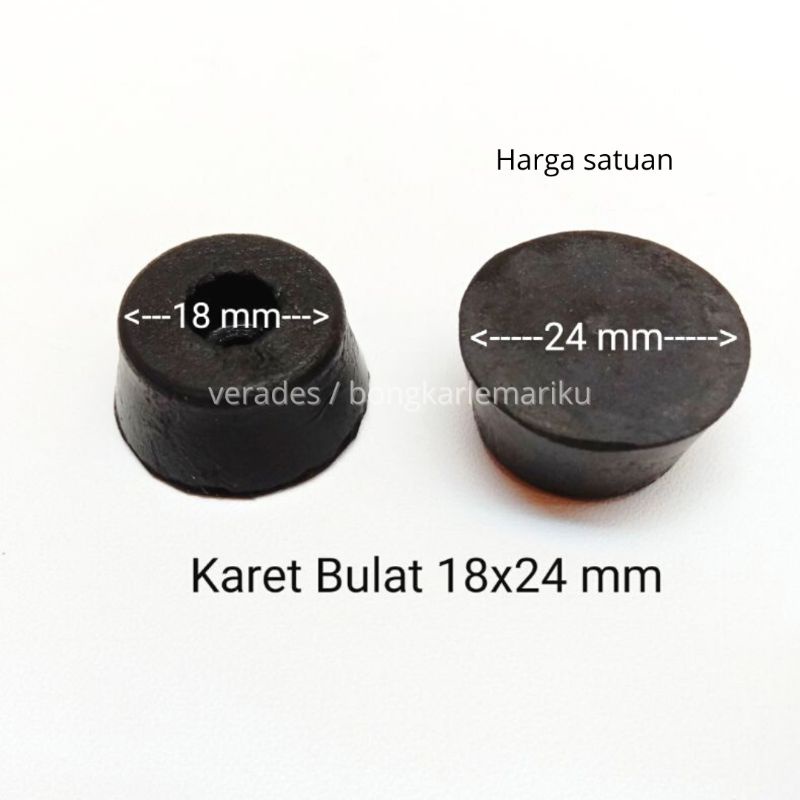 Karet Bulat 18x24 mm / Karet Kaki Ampli Amplifier