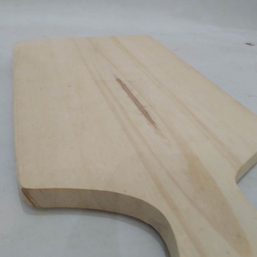 Talenan Cutting Board Kayu gagang medium bisa untuk foto makanan DRAMASHOP