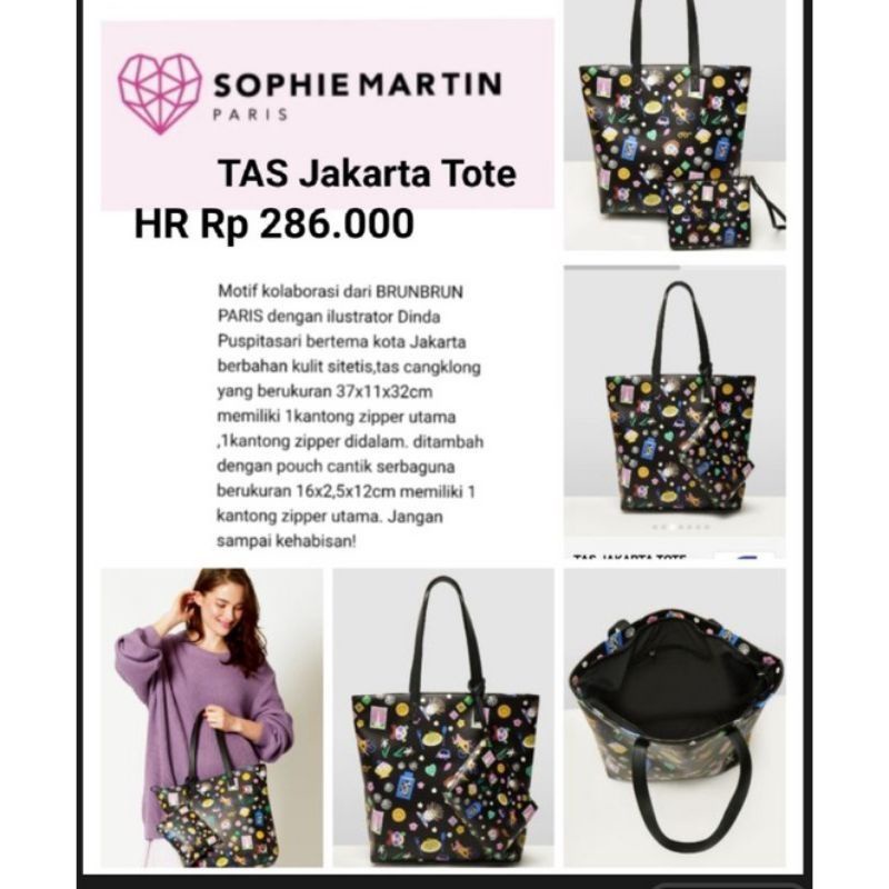 TAS TOTE BAG JAKARTA BRUNBRUN PARIS PROMO