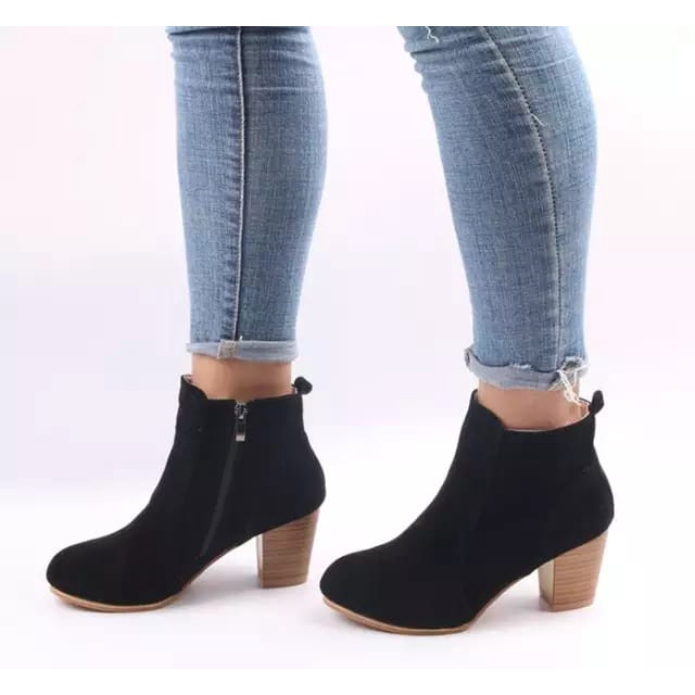 Sepatu Boots Wanita Korean Style Ori Ringan Ss403 Chelsea Boots Korea Trendy Boots Sepatu Wanita Boots Cewe Korea Boot Cewek