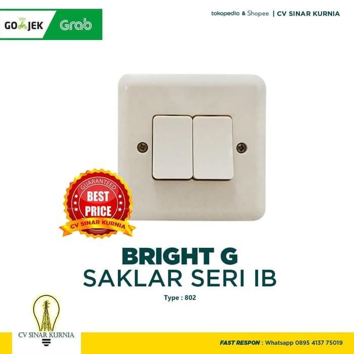 Saklar Seri Saklar Bright G 802 Seri IB Warna Cream