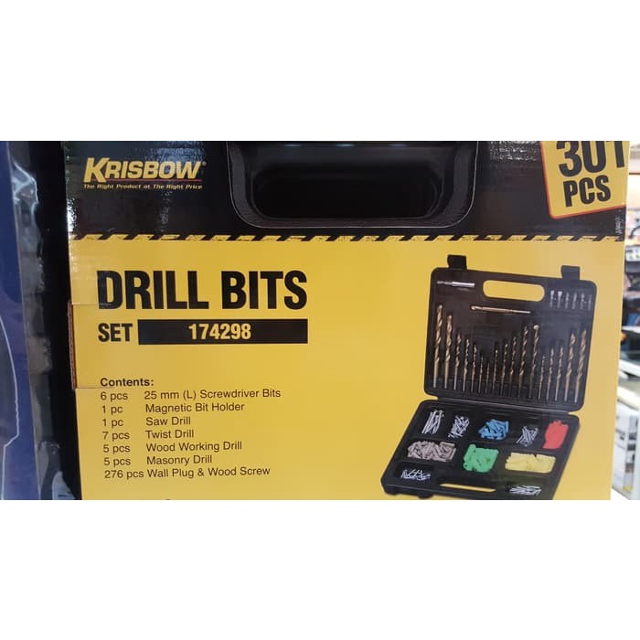 Drill Bits Perlengkapan Mata Bor 301 Pcs