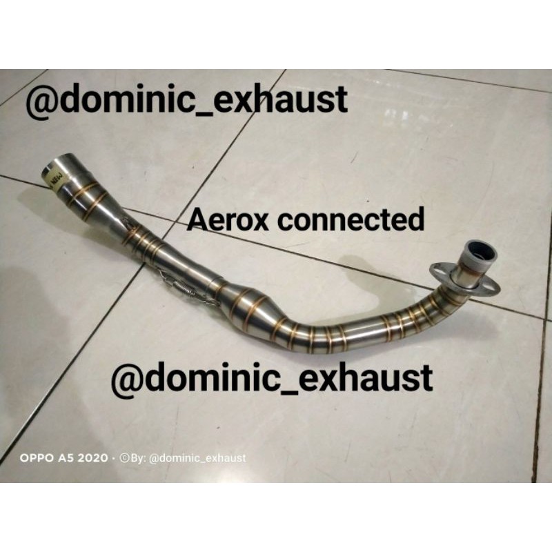 Header / Leher Aerox Connected Fullstainles Powerbom