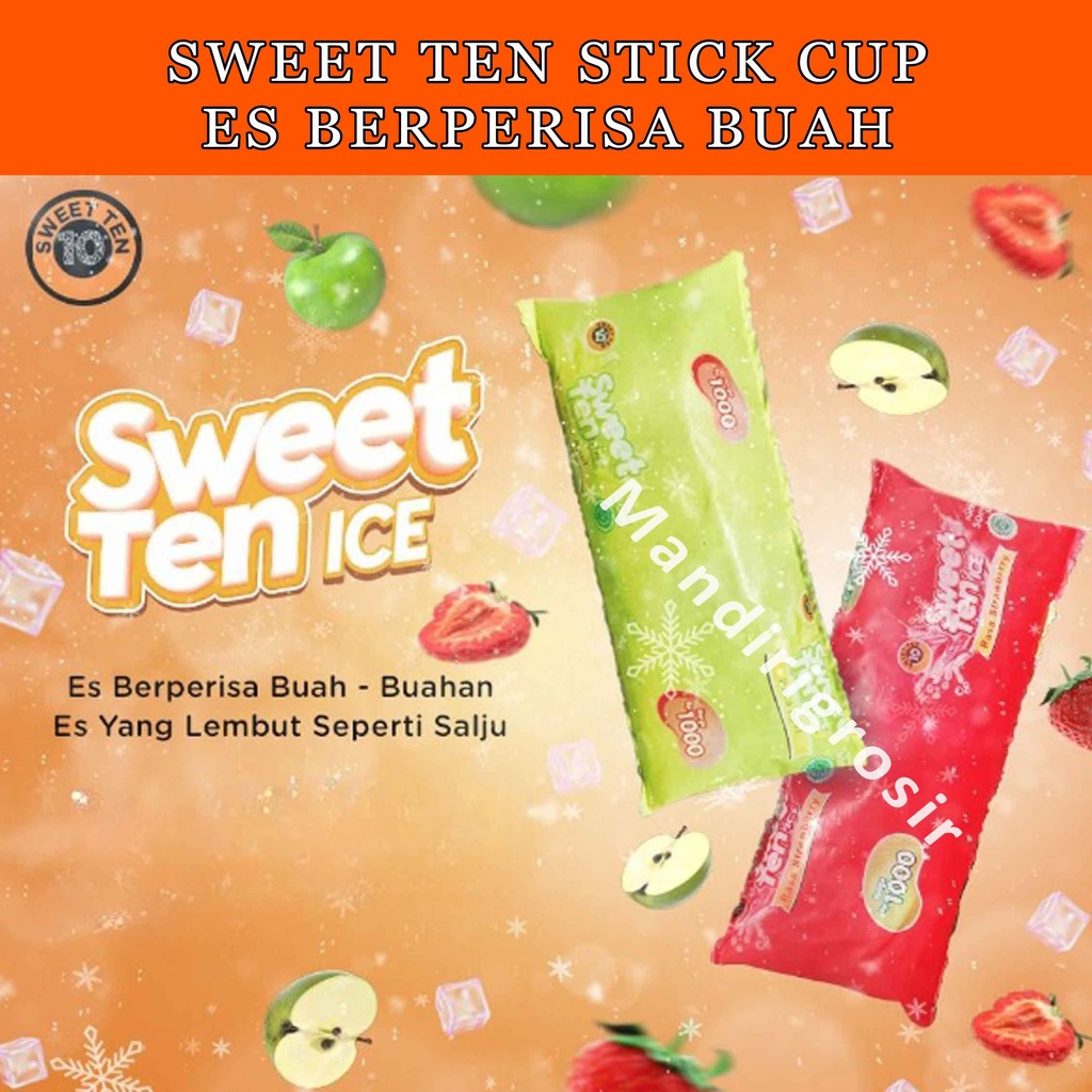 1 Pack Es Berperisa Buah-Buahan * Sweet Ten Ice * Stick Ice * Ice Cup * Pillow Ice